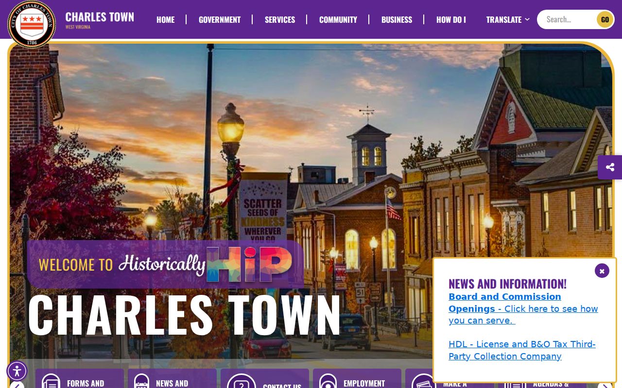 Official City of Charles Town government website