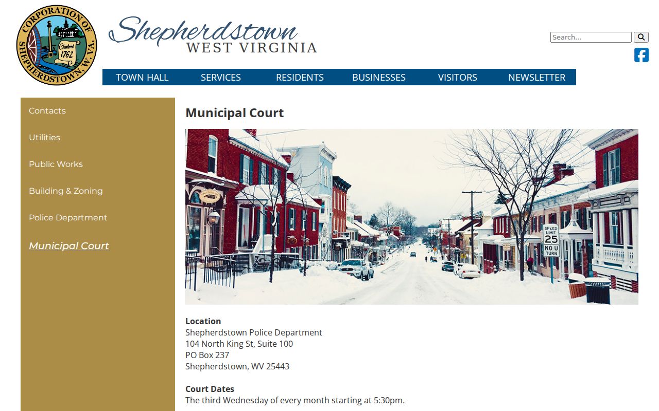 Jefferson County criminal court case Shepherdstown municipal court