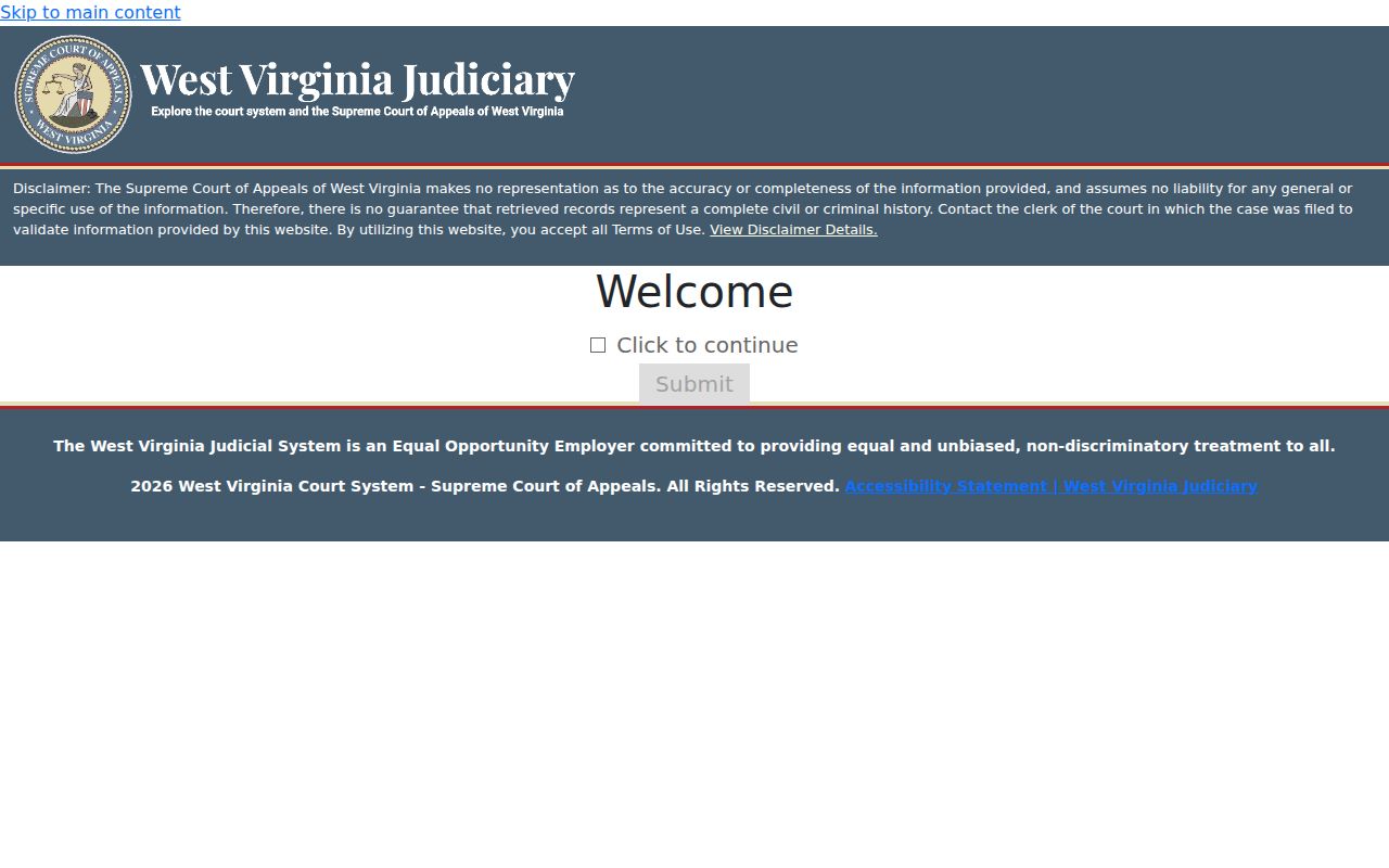 Jefferson County criminal court case MCR search entry