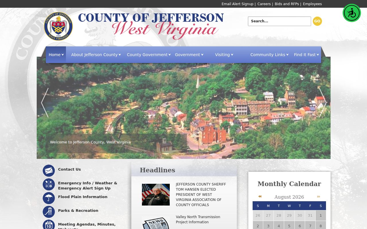 Jefferson County criminal history government records page